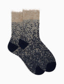 Calze corte donna lana, seta e cashmere blu effetto sfumato - Gallo 1927 - Official Online Shop