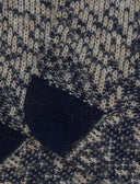 Calze corte donna lana, seta e cashmere blu effetto sfumato - Gallo 1927 - Official Online Shop