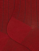 Calze lunghe uomo cotone arancio tinta unita a coste - Gallo 1927 - Official Online Shop