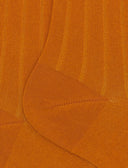 Calze lunghe donna cotone giallo tinta unita a coste - Gallo 1927 - Official Online Shop