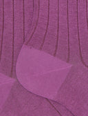 Calze corte uomo cotone costa tinta unita viola - Gallo 1927 - Official Online Shop