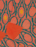 Calze lunghe donna cotone fantasia tennis arancio - Gallo 1927 - Official Online Shop