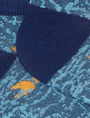 Calze fantasmini uomo cotone fantasia pesci su fondo blu - Gallo 1927 - Official Online Shop