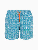 Boxer mare uomo fantasia conchiglie su fondo blu - Gallo 1927 - Official Online Shop