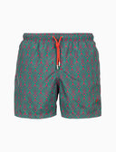 Boxer mare uomo fantasia conchiglie su fondo color pavone - Gallo 1927 - Official Online Shop