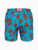 Boxer mare uomo fantasia fiori su fondo azzurro - Gallo 1927 - Official Online Shop