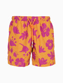 Boxer mare uomo fantasia fiori su fondo giallo