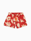 Boxer mare bambino fantasia fiori su fondo rosso - Gallo 1927 - Official Online Shop