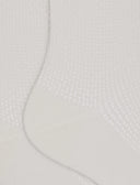 Calze corte donna cotone traforate tinta unita bianco con bordino effetto scintillante - Gallo 1927 - Official Online Shop