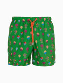 Boxer mare uomo fantasia mongolfiere su fondo su fondo verde - Gallo 1927 - Official Online Shop