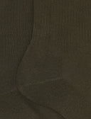 Calze corte unisex spugna di cotone verde con polso in contrasto - Gallo 1927 - Official Online Shop