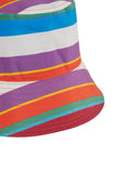 Cappello pioggia unisex righe multicolor bianco - Gallo 1927 - Official Online Shop