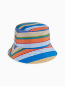 Cappello pioggia unisex righe multicolor azzurro - Gallo 1927 - Official Online Shop