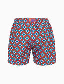 Boxer mare uomo fantasia cerchi intrecciati rosso - Gallo 1927 - Official Online Shop
