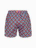 Boxer mare uomo fantasia cerchi intrecciati rosso - Gallo 1927 - Official Online Shop