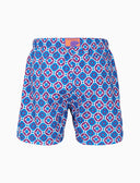 Boxer mare uomo fantasia geometrico azzurro - Gallo 1927 - Official Online Shop