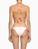 Bikini triangolo donna fantasia fiori su fondo rosso - Gallo 1927 - Official Online Shop
