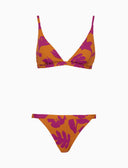 Bikini donna a vela fantasia fiori su fondo giallo - Gallo 1927 - Official Online Shop
