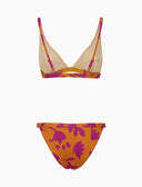 Bikini donna a vela fantasia fiori su fondo giallo - Gallo 1927 - Official Online Shop