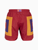Boxer mare uomo fantasia quadri concentrici bordò - Gallo 1927 - Official Online Shop