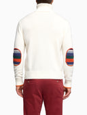 Pull dolcevita uomo lana bianco tinta unita