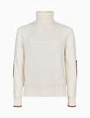 Pull dolcevita uomo lana bianco tinta unita