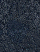 Calze lunghe donna blu rombi in trasparenza con effetto scintillante
