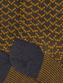 Men's short grey cashmere and silk socks