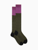 Men's long black cotton socks