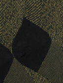 Men's long black cotton socks