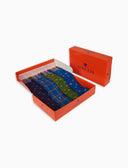 Box con 4 paia di calze uomo in cotone leggero tema piccole fantasie