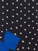 Calze lunghe donna cotone nero fantasia pois - Gallo 1927 - Official Online Shop