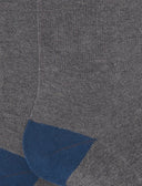 Calze corte uomo cotone e cashmere sasso tinta unita e contrasti - Gallo 1927 - Official Online Shop
