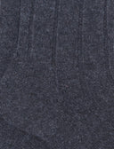 Calze lunghe donna cashmere grigio costa tinta unita - Gallo 1927 - Official Online Shop