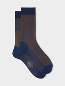 Calze corte uomo cotone vanisé blu - Gallo 1927 - Official Online Shop