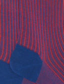 Calze corte uomo cotone blu twin rib - Gallo 1927 - Official Online Shop