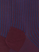 Calze corte uomo cotone bordò twin rib - Gallo 1927 - Official Online Shop