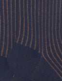 Calze lunghe uomo lana e cotone blu/tortora vanisé - Gallo 1927 - Official Online Shop