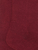 Calze lunghe donna lana, seta e cashmere bordò tinta unita - Gallo 1927 - Official Online Shop