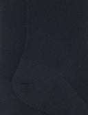 Calze corte donna lana nero tinta unita a coste - Gallo 1927 - Official Online Shop