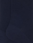 Calze corte donna lana blu tinta unita a coste - Gallo 1927 - Official Online Shop