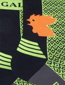 Calze corte tecniche uomo giallo fluo fantasia triangolini - Gallo 1927 - Official Online Shop