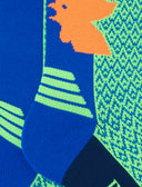 Calze corte tecniche donna verde fluo fantasia triangolini - Gallo 1927 - Official Online Shop