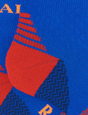 Calze cortissime tecniche uomo cobalto fantasia chevron - Gallo 1927 - Official Online Shop