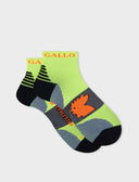 Calze cortissime tecniche uomo giallo fluo fantasia chevron - Gallo 1927 - Official Online Shop