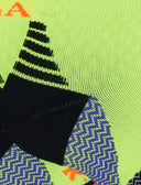 Calze cortissime tecniche uomo giallo fluo fantasia chevron - Gallo 1927 - Official Online Shop