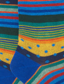 Calze lunghe bambino cotone copiativo fantasia mix righe e pois - Gallo 1927 - Official Online Shop