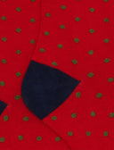 Calze corte bambino cotone rosso fantasia pois - Gallo 1927 - Official Online Shop