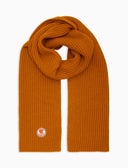 Sciarpa unisex arancio a coste tinta unita - Gallo 1927 - Official Online Shop