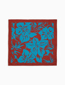 Bandana unisex cotone fantasia fiori azzurro - Gallo 1927 - Official Online Shop